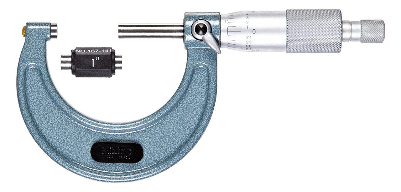 Mitutoyo Outside Micrometer with ratchet stop, 12" 103178 Penn Tool Co., Inc
