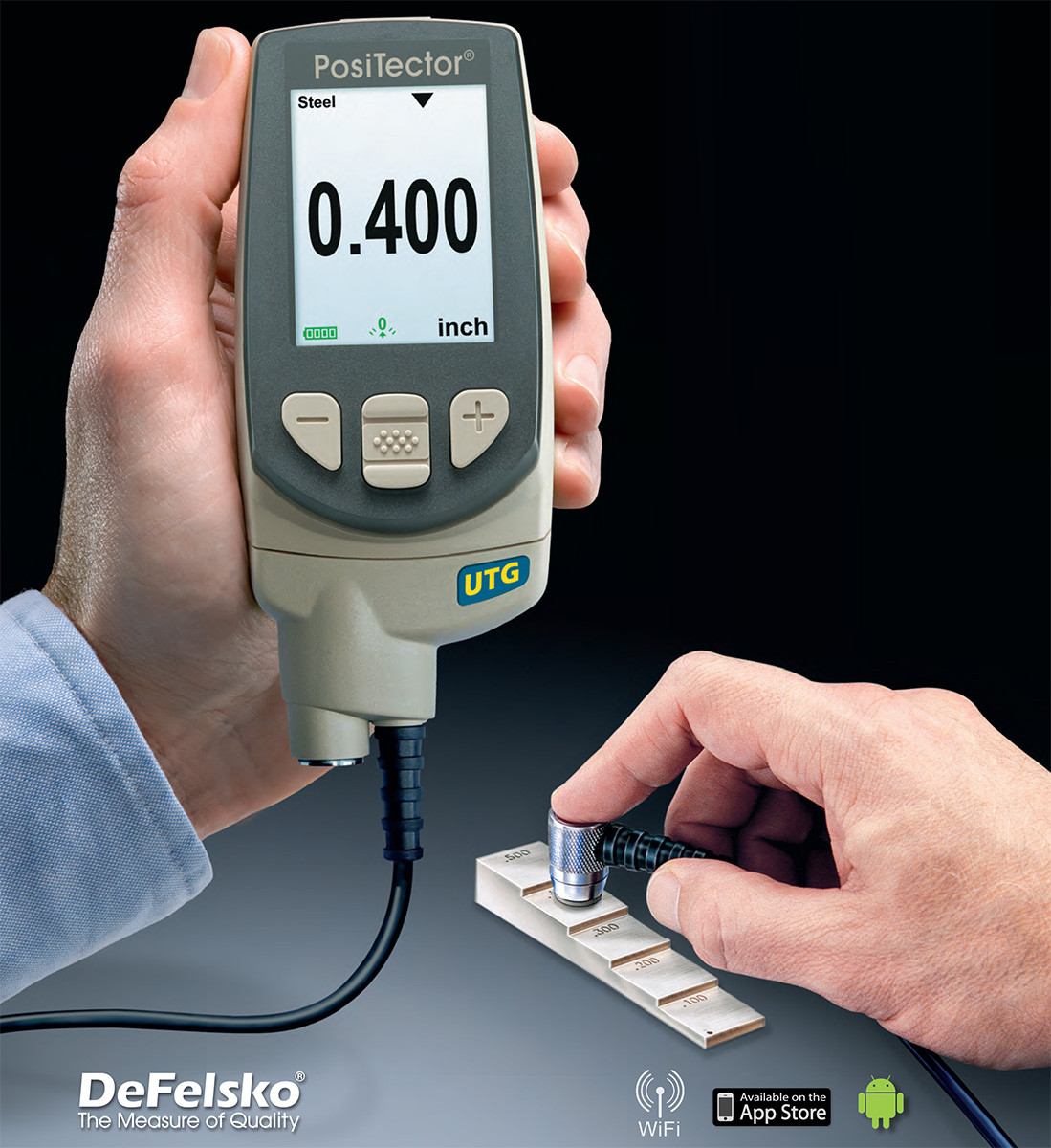 Defelsko PosiTector UTG Ultrasonic Thickness Gage, UTG C1 Standard