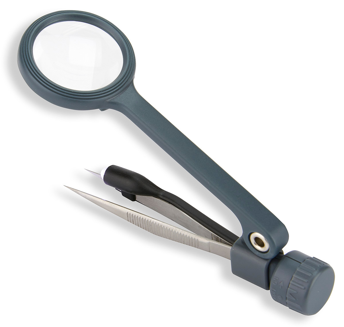 Carson Lighted MagniGrip 4.5x Magnifier with Attached Precision