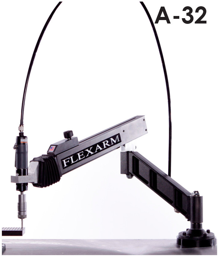 FlexArm Pneumatic Tapping Arm Series A32, 1134" Range, 1000 RPM T10