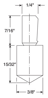 Diamond Indenter 29//32 Inch Hig... Rockwell C Scale Mitutoyo 3//8 Inch Diameter