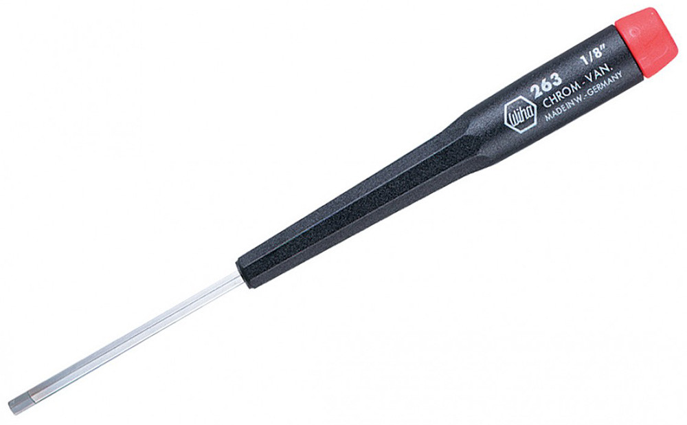 Wiha Precision Hex Screwdriver, 1.3mm (.050") x 40mm 26313 Penn