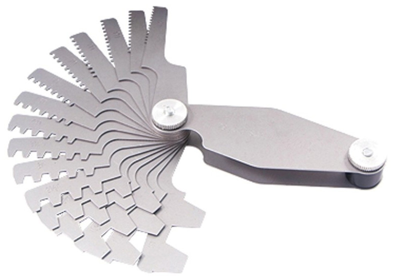 Precise 29 Degree Acme Screw Thread Pitch Gage with 15 Blades 49010033 Penn Tool Co., Inc