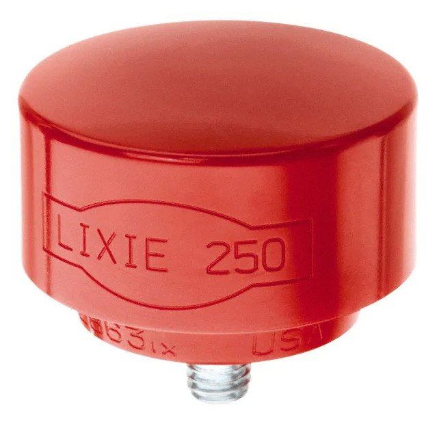 Lixie Replacement Hammer Tip 250T, Red Tough Face, 21/2" Diameter