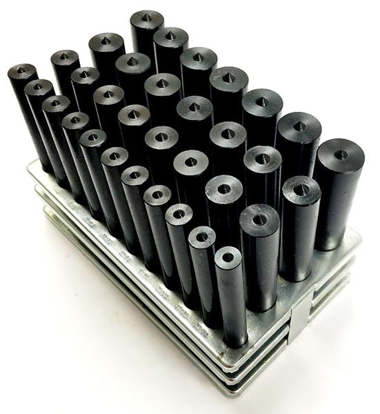Precise 33 Piece Transfer Punch Set, 1/21" by 64ths 86000411 Penn