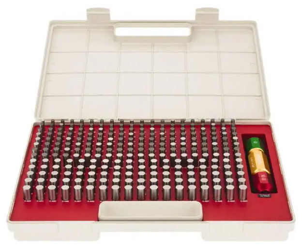 SPI Class ZZ Pin Gage Set, Inch, Steel, Minus Tolerance, 0.251 0.500