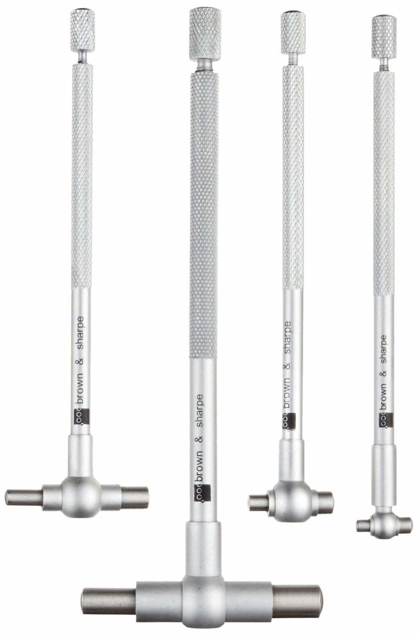 Brown & Sharpe 4 Piece Telescoping Hole Gauge Set, 5/16" to 21/8
