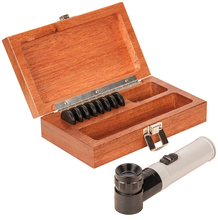 Fowler 10x Pocket Optical Comparator Set with Illuminator Attachment ...