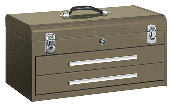 Kennedy 20 2 Drawer Portable Tool Chest Brown Wrinkle 220b
