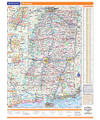 Rand McNally Mississippi State Wall Map