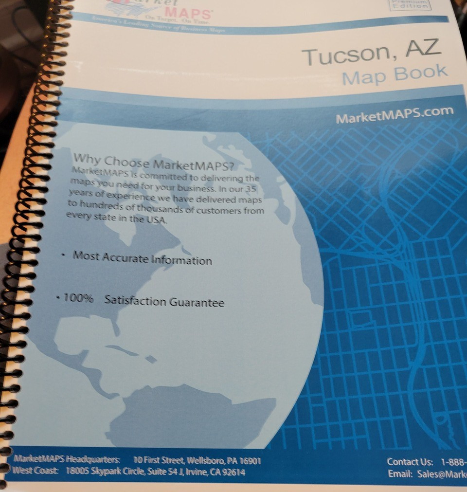 Tucson AZ Street Atlas Custom Books Only 2024 Thomas Maps   Tucson  36691.1662565461.1280.1280 