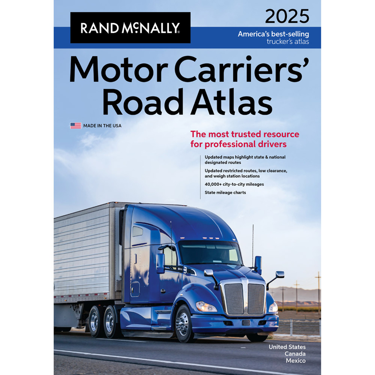 TRUCKERS RAND McNALLY 2025 ATLAS - Thomas Maps
