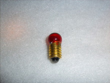 RED TRANSLUCENT 18 VOLTS SCREW BASE BULB