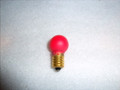 432RP 18 VOLTS SCREW PAINTED RED LARGE GLOBE BULB