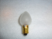 PEAR SHAPED 18 VOLTS FROSTED SCREW BASE BULB- BOX OF 50 BULBS