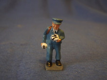 PAINTED PEWTER MAILMAN FIGURE O GAUGE
