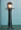BLACK STREET LAMP WITH CLEAR GLOBE 14 VOLTS 4 1/4" TALL