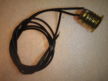 E10 FLARED SCREW BASE LAMP SOCKET WITH 12 INCH WIRES