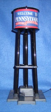 LIGHTED WATER TOWER WELCOME TO PENNSYLVANIA O GAUGE
