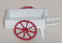 WHITE PAINTED METAL HANDCART
