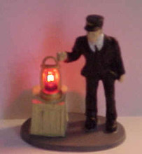 CONDUCTOR WITH LIGHTED LANTERN O GAUGE