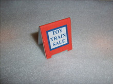 TOY TRAIN SALE SIDEWALK SIGN 1" WIDE X 1 1/8" TALL
