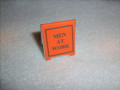 MEN AT WORK SIDEWALK SIGN 1" WIDE X 1 1/8" TALL