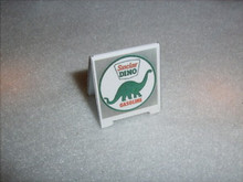 DINO GASOLINE SIDEWALK SIGN 1" WIDE X 1 1/8" TALL