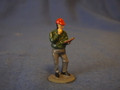 MAN SUPERVISOR IN GREEN SHIRT WITH CLIPBOARD PAINTED PEWTER FIGURE O GAUGE 5 PCS