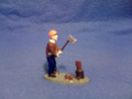 MAN CHOPPING WOOD PAINTED PEWTER FIGURE PACK OF 5