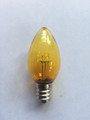 C7 LED YELLOW TRANSPARENT BULB