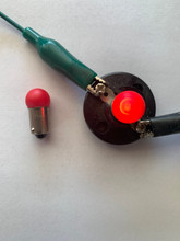 LED-1445RP RED PAINTED LED 18 VOLT BAYONET BASE BULB