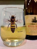 Western Honey Bee Stemless Wine Glass