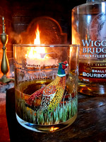 NEW "Taking Flight" - Ring-neck Pheasant Rocks/Old Fashioned Glass PRE-ORDER