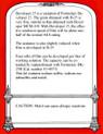 Formulary D-25 Back Label