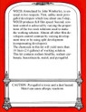 Wimberley WD2D Back Label