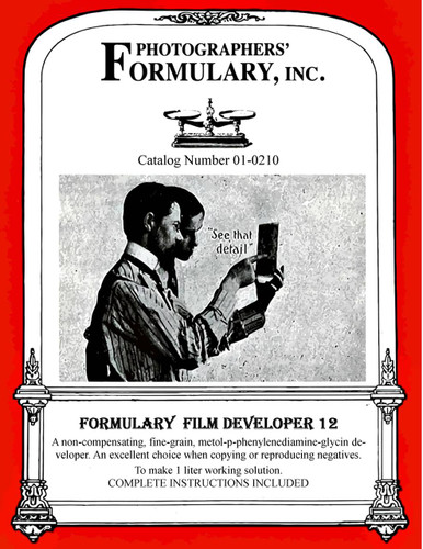 Film Developer 12 Front Label