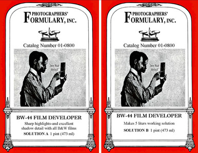 BW-44 Liquid Film Developer Front Labels