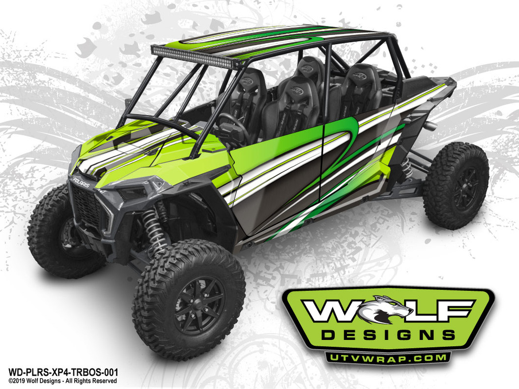 UTV Wrap Kit - Polaris RZR Turbo S 4 Seat - RZR Graphics Wrap Kit