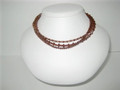 Triple Smokey Topaz Necklace