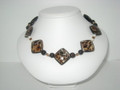 Tiger Cowry & Crystal Necklace