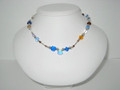 Blue, Purple, & Topaz Crystal Necklace (sold)