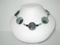 Large Round & Rectangle Amazonite Necklace