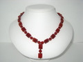 Red Agate Necklace with Pendant (sold)