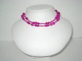 Double Fuchsia Quartz Necklace (sold)