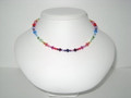 Rainbow Crystal Bicone Necklace (sold)