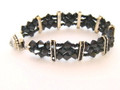 Triple Black Crystal Bracelet (sold)