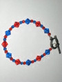 Crystal Bicone & Round Illini Bracelet (SOLD)