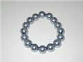 Pewter Pearl Stretch Bracelet (sold)