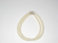 Double Pearl Bracelet with box clasp